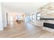 Bright living room with hardwood floors and fireplace at 2133 N Talbott St, Indianapolis, IN 46202