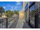 Private deck with composite decking and a wooden privacy screen at 673 E 16Th St, Indianapolis, IN 46202