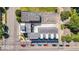 Directly above, bird's eye view of the property at 675 E 16Th St, Indianapolis, IN 46202