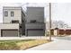 Modern two-story home with gray and beige siding at 501 S East St, Indianapolis, IN 46225