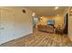 Finished basement with plush carpeting and a large screen TV at 1184 Lakeshore Drive, Greenwood, IN 46143