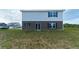 Large backyard with unlandscaped ground at 1184 Lakeshore Drive, Greenwood, IN 46143