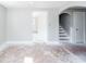 Large living room with new paint and hardwood floors at 819 E 49Th St, Indianapolis, IN 46205