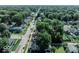 Aerial view highlighting home's location in a residential area at 819 E 49Th St, Indianapolis, IN 46205