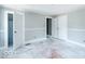 Empty bedroom with gray walls and hardwood floors at 819 E 49Th St, Indianapolis, IN 46205