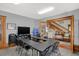 U-shaped conference table with chairs, TV, and ample natural light at 621 N State St, Greenfield, IN 46140