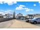 Ample parking lot space in front of the building at 621 N State St, Greenfield, IN 46140