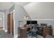 Modern home office with two monitors and a printer at 621 N State St, Greenfield, IN 46140
