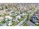 Bird's eye view of the house and neighborhood at 621 N State St, Greenfield, IN 46140