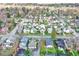 Wide aerial view of the house and street at 621 N State St, Greenfield, IN 46140