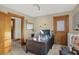Home office with a desk and built-in storage at 621 N State St, Greenfield, IN 46140