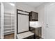 Spacious entryway with built-in bench, storage, and coat hooks at 4212 Stone Lake Dr, Zionsville, IN 46077