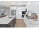 Modern kitchen with white cabinets, large island and stainless steel appliances at 0 E 239Th St, Noblesville, IN 46060