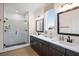 Elegant bathroom with double vanity, large shower, and modern fixtures at 0 E 239Th St, Noblesville, IN 46060