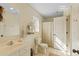 Clean bathroom with shower/tub combo and vanity at 4739 Beechwood Rd, Avon, IN 46123