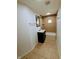 Updated bathroom with tiled shower and vanity at 221 Kansas St, Indianapolis, IN 46225