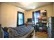 Cozy bedroom with a double bed and plenty of closet space at 4014 E 10Th St, Indianapolis, IN 46201