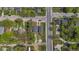 Aerial view of two houses and surrounding neighborhood at 3002 N Olney St, Indianapolis, IN 46218