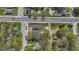 Aerial view of two houses and surrounding neighborhood at 3002 N Olney St, Indianapolis, IN 46218