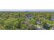 Aerial view of neighborhood with city skyline in background at 3002 N Olney St, Indianapolis, IN 46218