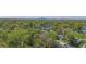 Aerial view of neighborhood with city skyline in background at 3002 N Olney St, Indianapolis, IN 46218