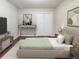 Spacious bedroom with a large bed and neutral decor at 3002 N Olney St, Indianapolis, IN 46218