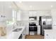 Modern kitchen featuring stainless steel appliances at 6941 E Bean Blossom Dr, Camby, IN 46113
