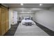 Basement bedroom with a comfortable bed and access to the bathroom at 8827 El Rico Dr, Indianapolis, IN 46240