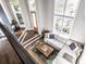 Elevated view of living room with sectional sofa and coffee table at 1336 Central Ave, Indianapolis, IN 46202