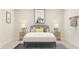 Cozy bedroom with a comfortable bed and neutral color scheme at 3798 Andean Dr, Bargersville, IN 46106