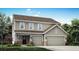 Two story house with two car garage and brick accents at 3798 Andean Dr, Bargersville, IN 46106