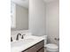 Modern bathroom with white vanity and updated fixtures at 15287 Garden Mist Pl, Fishers, IN 46037