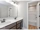 Bathroom with double vanity and a shower/tub combo at 15287 Garden Mist Pl, Fishers, IN 46037