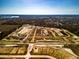 Aerial view of new home construction at 15287 Garden Mist Pl, Fishers, IN 46037