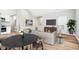 Open living and dining area with hardwood floors and modern decor at 1818 Ingram St, Indianapolis, IN 46218