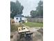 Small backyard with patio and detached garage at 531 N Alton Ave, Indianapolis, IN 46222