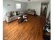 Living room with hardwood floors and couches at 533 Lynn St, Indianapolis, IN 46222
