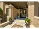 Elegant front entry with double doors and welcoming decor at 4023 Cedar Hills N Dr, Greenwood, IN 46143