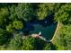 Overlooking peaceful pond with a red umbrella at 4023 Cedar Hills N Dr, Greenwood, IN 46143