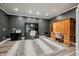 Spacious home office with built-in desk and hardwood floors at 4023 Cedar Hills N Dr, Greenwood, IN 46143