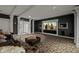 Home theater with luxurious leather seating and large projection screen at 4023 Cedar Hills N Dr, Greenwood, IN 46143