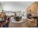 Game room featuring a fireplace, pool table, and game area at 4023 Cedar Hills N Dr, Greenwood, IN 46143