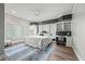 Bright bedroom with wood floors, built-in shelving and large windows at 4023 Cedar Hills N Dr, Greenwood, IN 46143