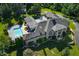 Luxury home with a pool and expansive backyard at 4023 Cedar Hills N Dr, Greenwood, IN 46143