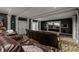 Home theater with comfortable seating and a large projection screen at 4023 Cedar Hills N Dr, Greenwood, IN 46143