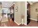 Stylish condo hallway with hardwood floors at 1 Virginia Ave # 703, Indianapolis, IN 46204