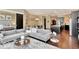 Open concept living area with city views and hardwood floors at 1 Virginia Ave # 703, Indianapolis, IN 46204