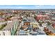 Aerial view showcasing a townhome's location in the city at 527 E North St, Indianapolis, IN 46204