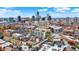 Aerial view showcasing the property and Indianapolis skyline at 531 E North St, Indianapolis, IN 46204