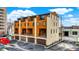 Three-story modern building with attached garages at 531 E North St, Indianapolis, IN 46204
